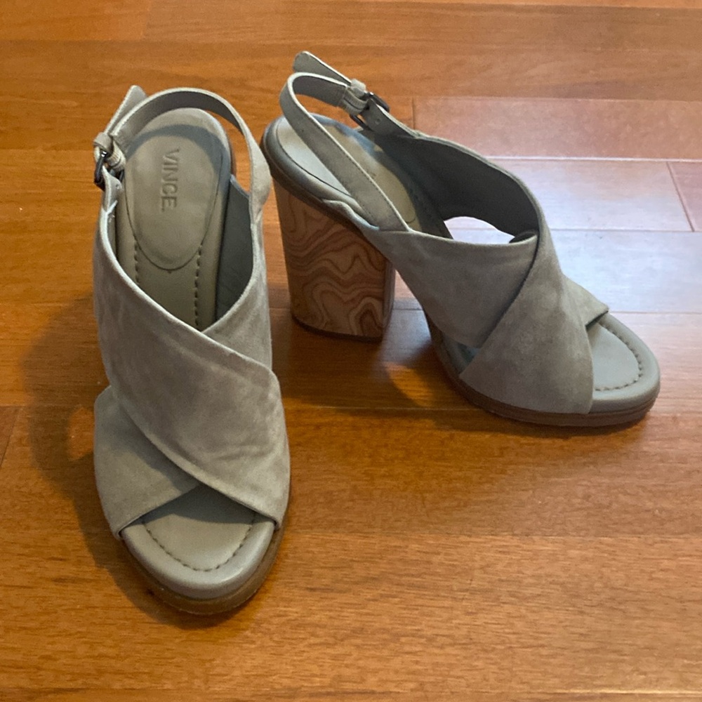 Vince - Helena Wooden Heel 8.5